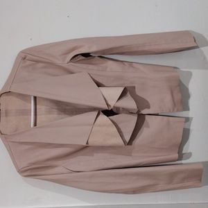Zara Basics Collection Faux leather Light pink Jacket Size S